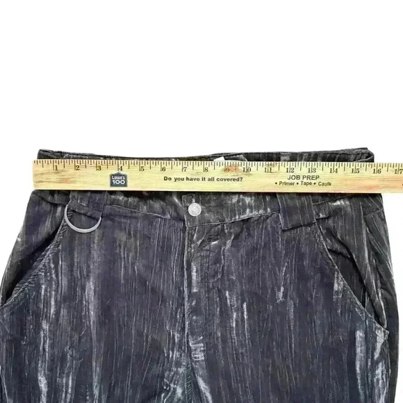 Charcoal Krinkle Velvet Catgo Pants for Women - Picture 8 of 11